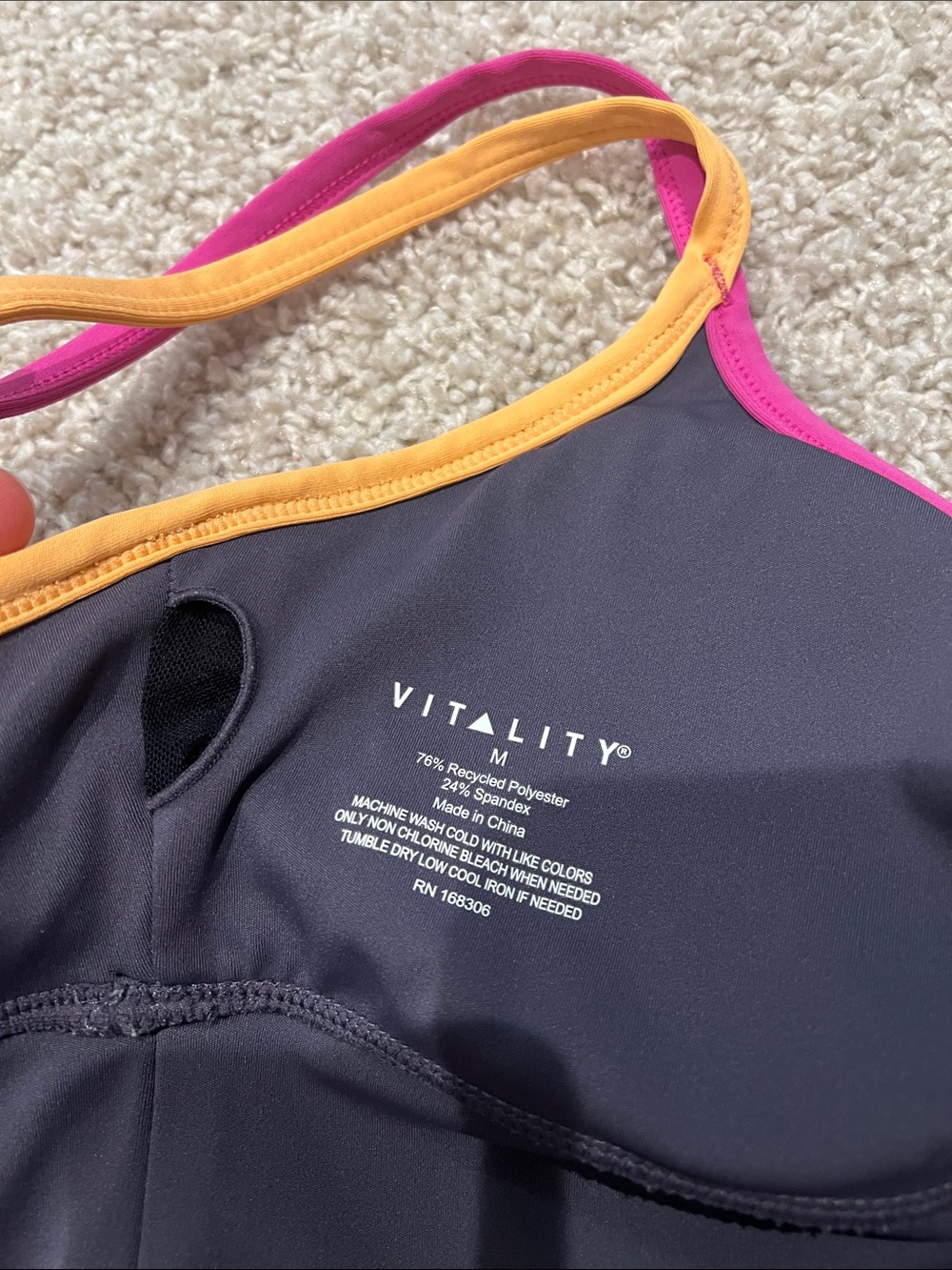 Vitality x Delaney Pulse Strappy Longline Bra & Biker Short Matching Set - Picture 6 of 8